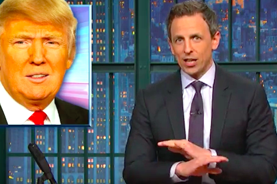 WATCH: 'He's probably going to be a great f**king president' - Late Night  host Seth Myers on Donald Trump