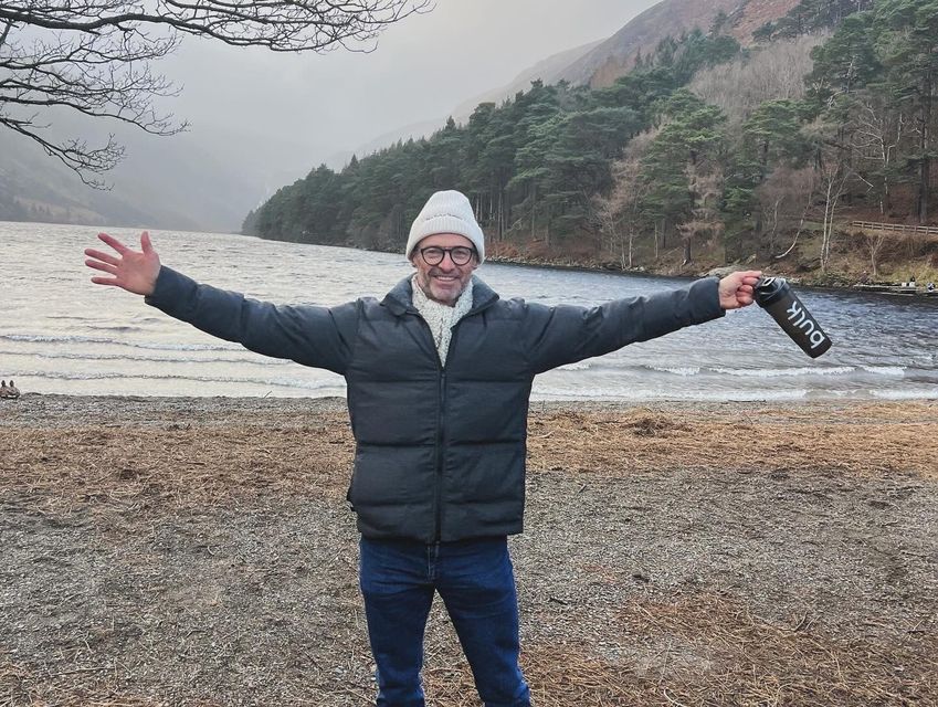 Hugh pictured in what locals have spotted is Glendalough