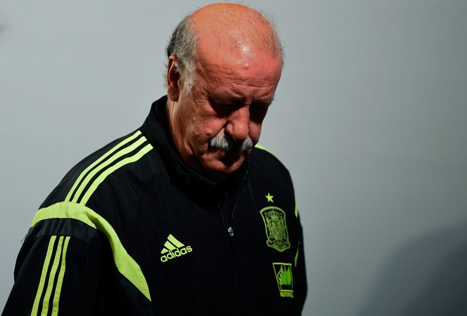 Vicente Del Bosque will not make a decision on his future until after Spain's final game but says he is prepared to quit as the country's head coach. Photo: David Ramos/Getty Images