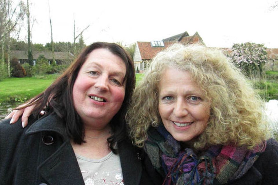 Debbie pictured with Vanda after they were reunited. Photo Credit: ITV