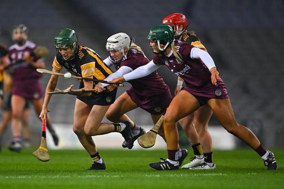 Action from last year's All-Ireland senior camogie final between Kilkenny and Galway