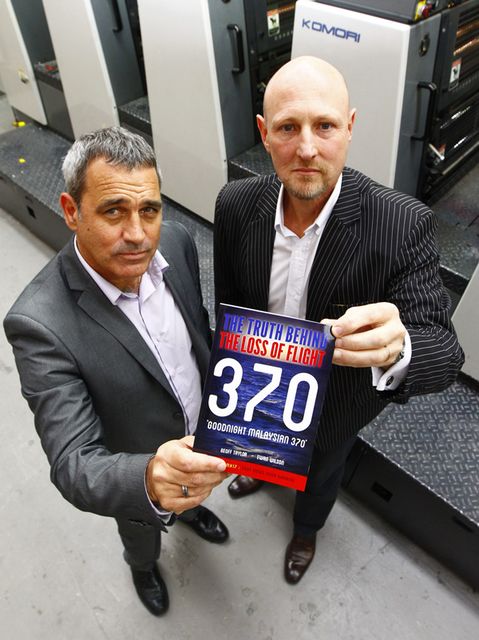 Geoff Taylor and Ewan Wilson, authors of 'Goodnight Malaysian 370'