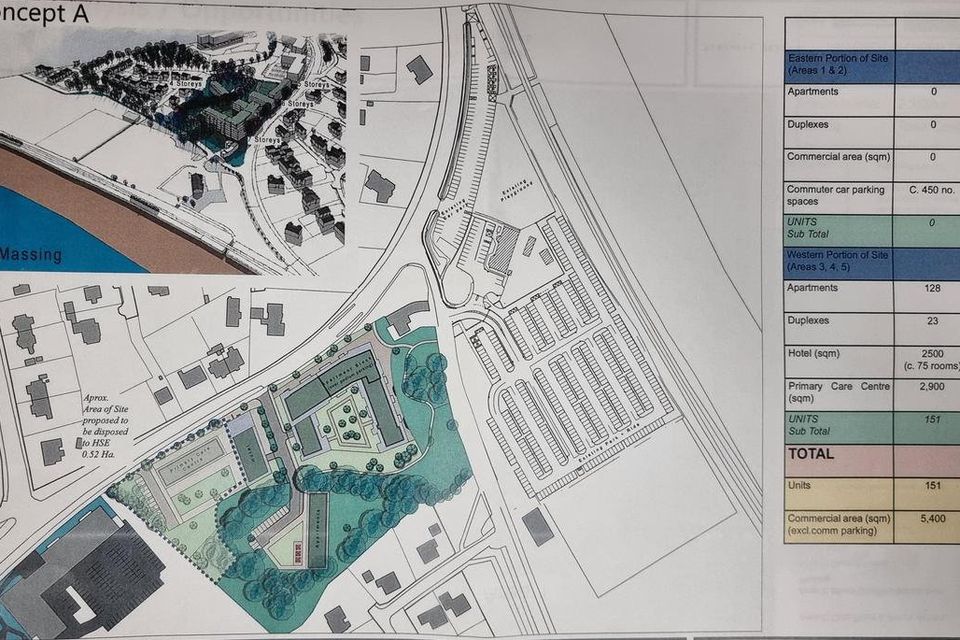 Plans for council land on the Mill Road, in Greystones.