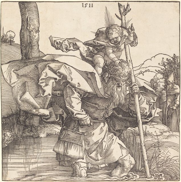 Albrecht Durer's 'Saint Christopher Carrying the Infant Christ'. Photo: Getty