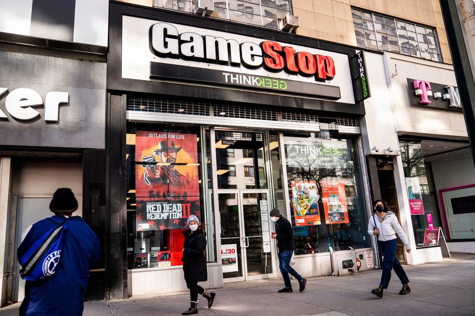 Surge: GameStop shares took a wild ride. Photo: AP/John Minchillo