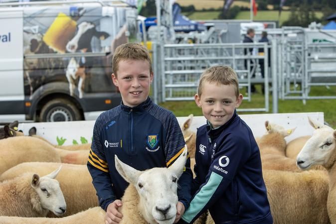 Conor and Kevin Gillespie at the Tinahely Show in 2023.