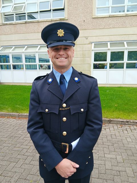 Garda Graham Flood from Mullingar in Westmeath said it was a proud day for him and his family