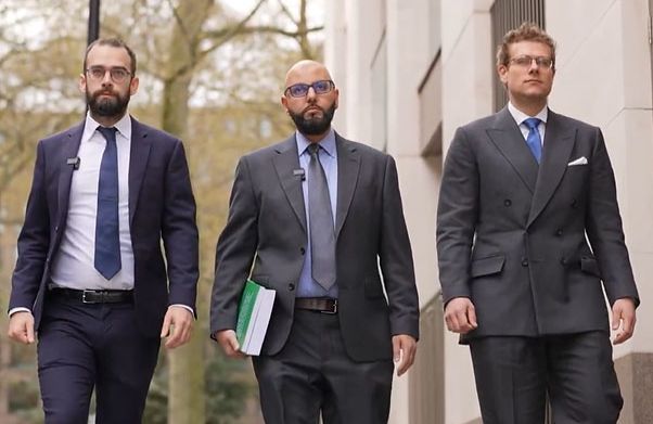 Franck Magennis, Farhad Ansari and Daniel Grutters of Riverway Law