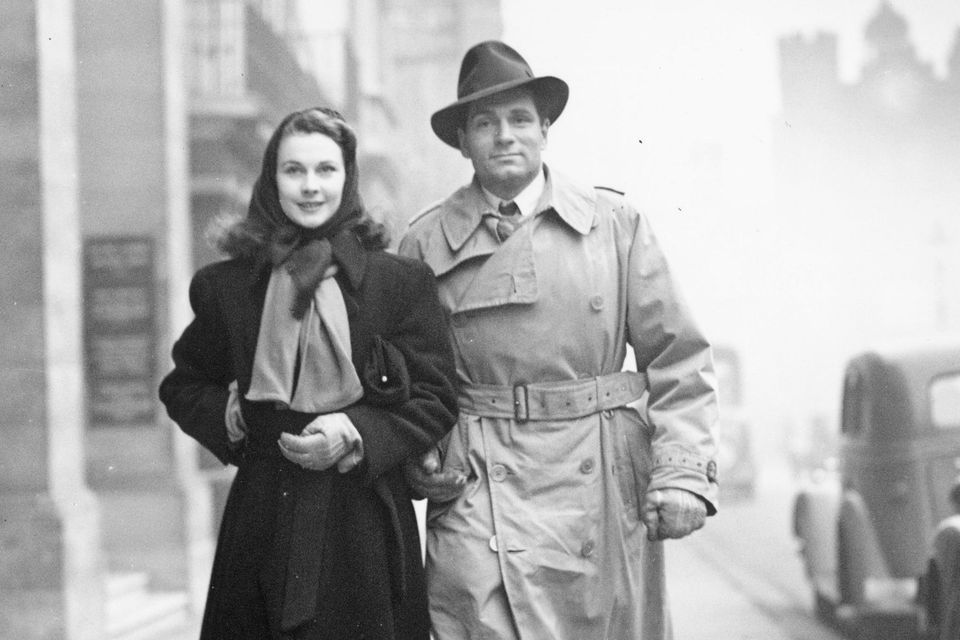British film stars Laurence Olivier and Vivien Leigh in London during World War II. Photo by George Hales/Getty Images