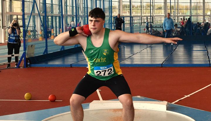 Kerry shot putter closes out his juvenile career with gold medal throw at national indoor championships