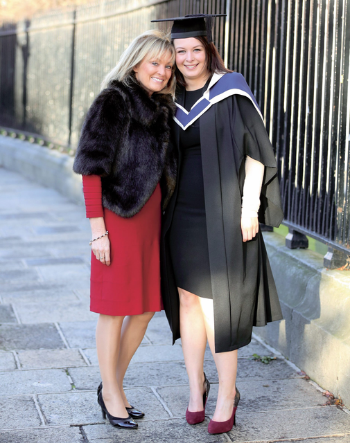 Mary Kennedy and her daughter Eva Foster graduating from DIT in 2012