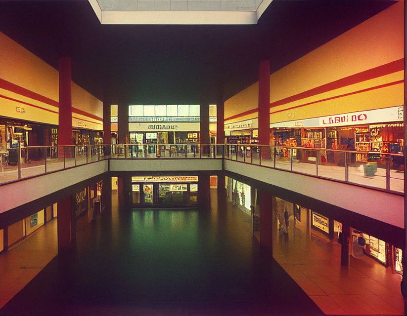 Dundalk's old shopping centre as generated using AI software