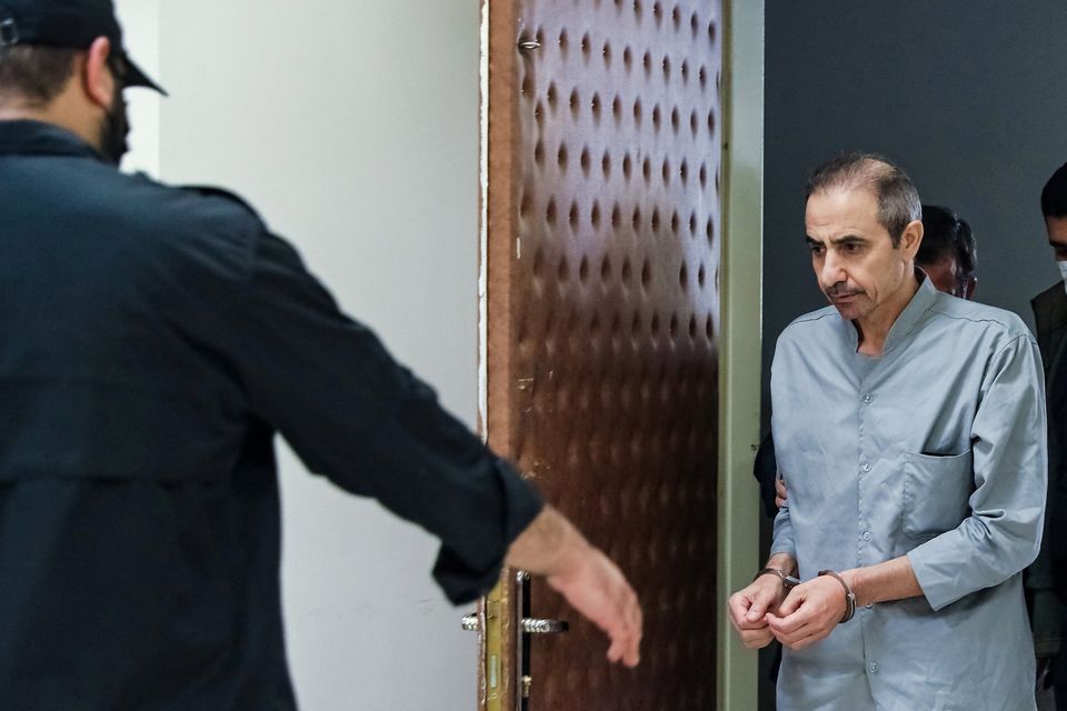 Habib Farajollah Chaab during his trial in Tehran in October. Photo: Reuters