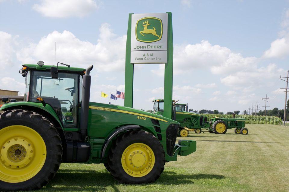 Used agriculture machinery inventory, the bulk of machinery sold in the United States, is on a steady increase that is forcing dealers to auction equipment at a lower price point. Photo by: Jeffrey Greenberg/Universal Images Group via Getty Images.