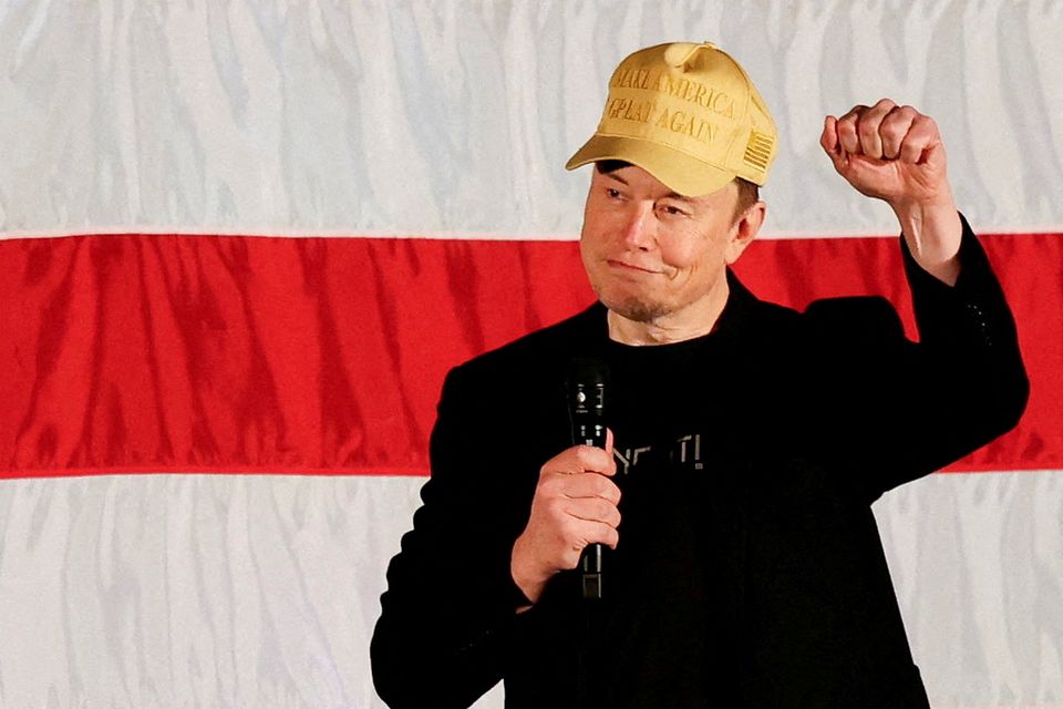 Elon Musk funded and publicly supported Donald Trump's election campaign. Photo: Reuters