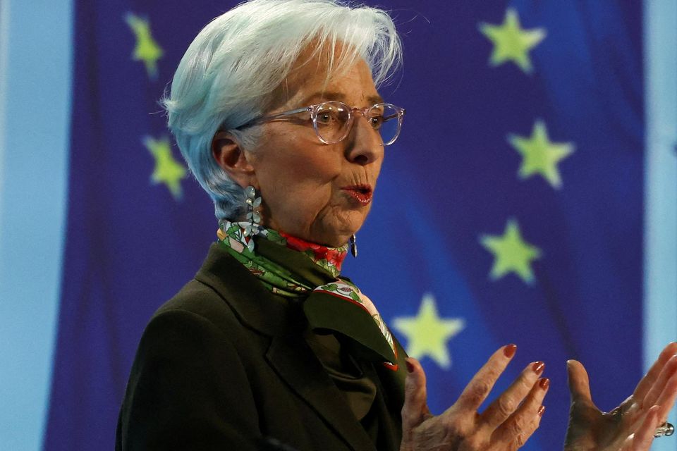 ECB president Christine Lagarde says there are more interest rate rises to come. Photo: Kai Pfaffenbach/Reuters