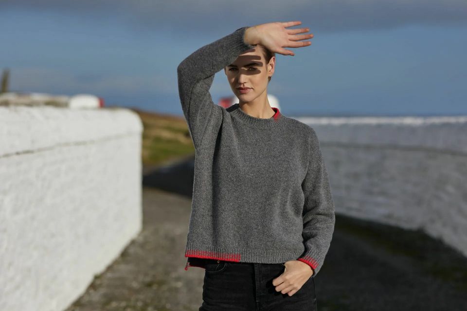 Fisherman Out of Ireland crew neck jumper from Blarney Woollen Mills