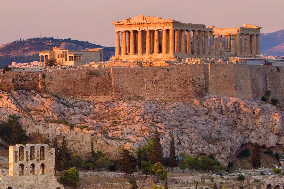The Acropolis in Athens, where Greek philosophers invented rhetoric. Photo: Getty