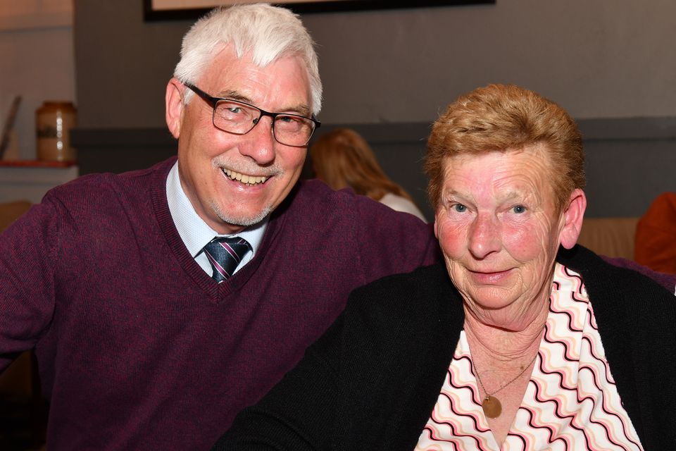 Denis and Marie Donoghue at Margaret Curtis' 60th birthday party held in Byrne's, Hill Street. Photo: Ken Finegan/www.newspics.ie