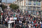 thumbnail: The recent water charge protests in Dublin. Photo: Collins