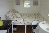 thumbnail: Nick Newman rents out The Nook, a fully-insulated hut on wheels, complete with double bed, sink, table, chairs and stove
