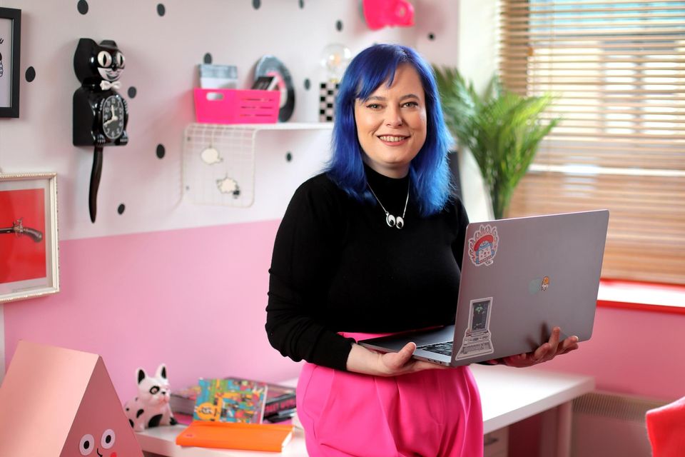 Illustrator Aoife Dooley photographed in her office at her home in Dublin.Picture Credit:Frank McGrath