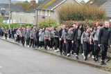 thumbnail: Students fro Creagh College took to the streets on Monday morning during a 5km walk in aid of the school's musical and Students Council on Monday. Pic: Jim Campbell