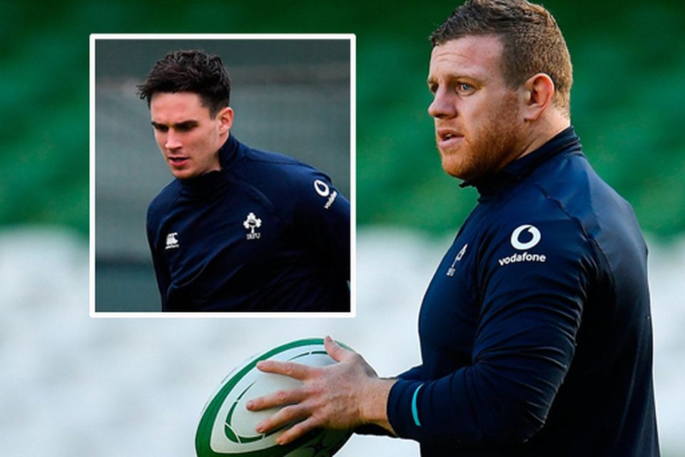 Sean Cronin will start against Italy and (inset) Joey Carbery is injured