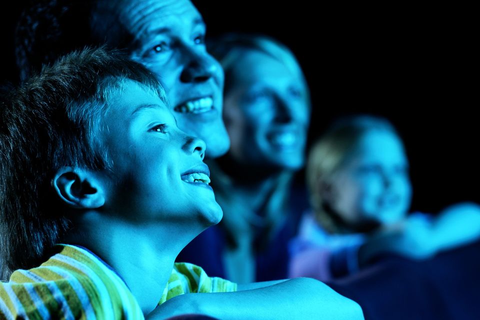 Even the dullest movie can feel like time well spent if your kids enjoy it. Stock image