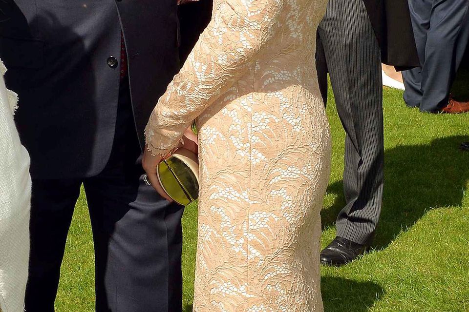 Kate Duchess of Cambridge recycles Diamond Jubilee lace dress for garden  party, Royal, News