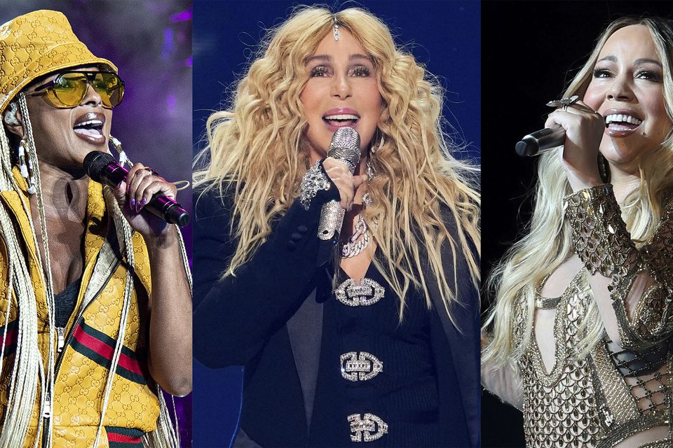 Mary J Blige, Cher and Mariah Carey are among the 2024 nominees for induction into the Rock & Roll Hall of Fame (AP)