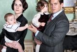 thumbnail: Lady Mary played by Michelle Dockery with Baby George and Tom Branson played by Allen Leech with baby Sybbie - after five successful series, Julian Fellowes's hit drama 'Downton Abbey' will return for a sixth series, ITV and Carnival Pictures have announced