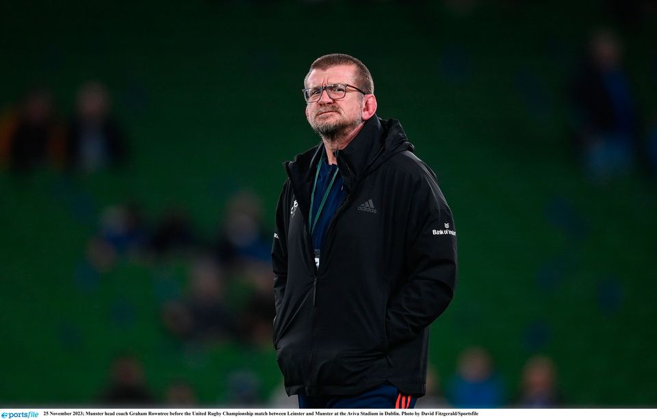 Munster head coach Graham Rowntree. Photo: David Fitzgerald/Sportsfile