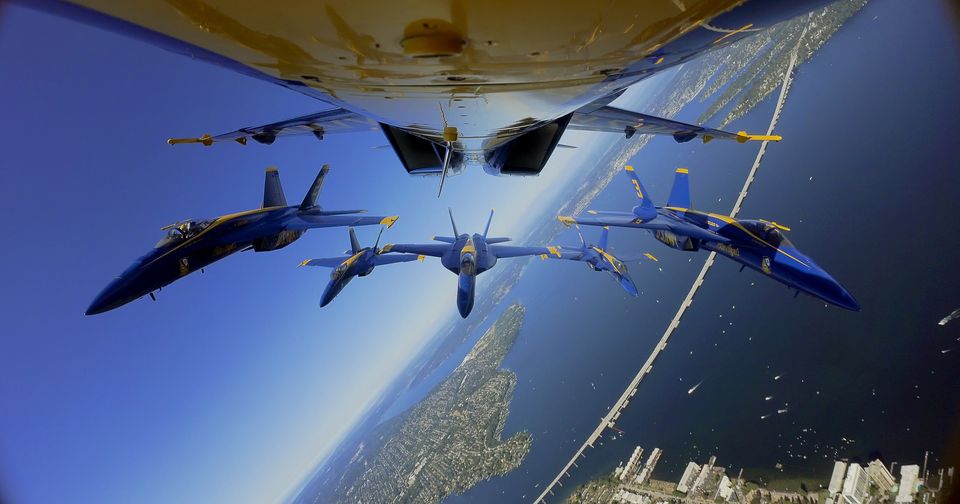 A scene from the documentary The Blue Angels (Amazon Prime via AP)