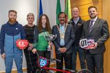 thumbnail: Mayor of SDCC Cllr. Baby Pereppadan, Carly Hayes, Cllr Paddy  Holohan, Lorna Maxwell Director of Corporate Performance and Change Management, Thos McDermott (Active South Dublin) and Cllr Alan Edge. Pic: Ben Ryan