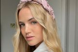 thumbnail: Aoife Mullane blush and gold plait hairbrand handprinted with gold crackle, €75, Avoca, Rathcoole