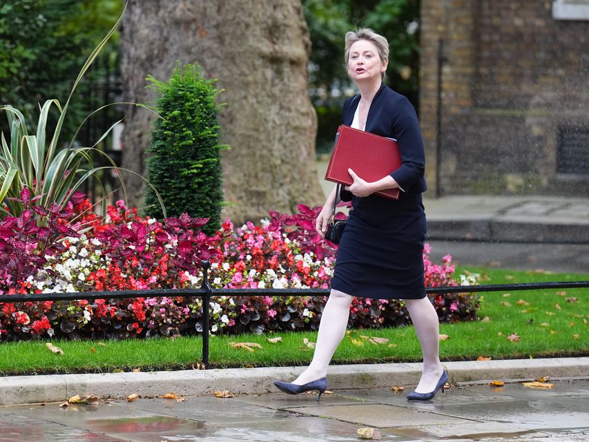 Home Secretary Yvette Cooper arriving in Downing street, London (James Manning/PA)