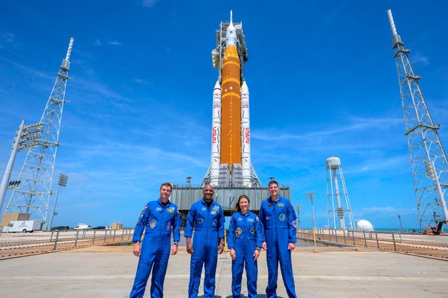 All eyes on the skies as first human mission to the moon since 1972 gets ready for lift-off