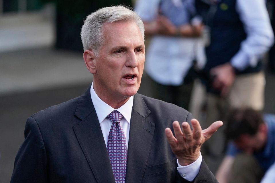 Speaker Kevin McCarthy has yet to come to an agreement with US president Joe Biden. Photo: AP Photo/Evan Vucci