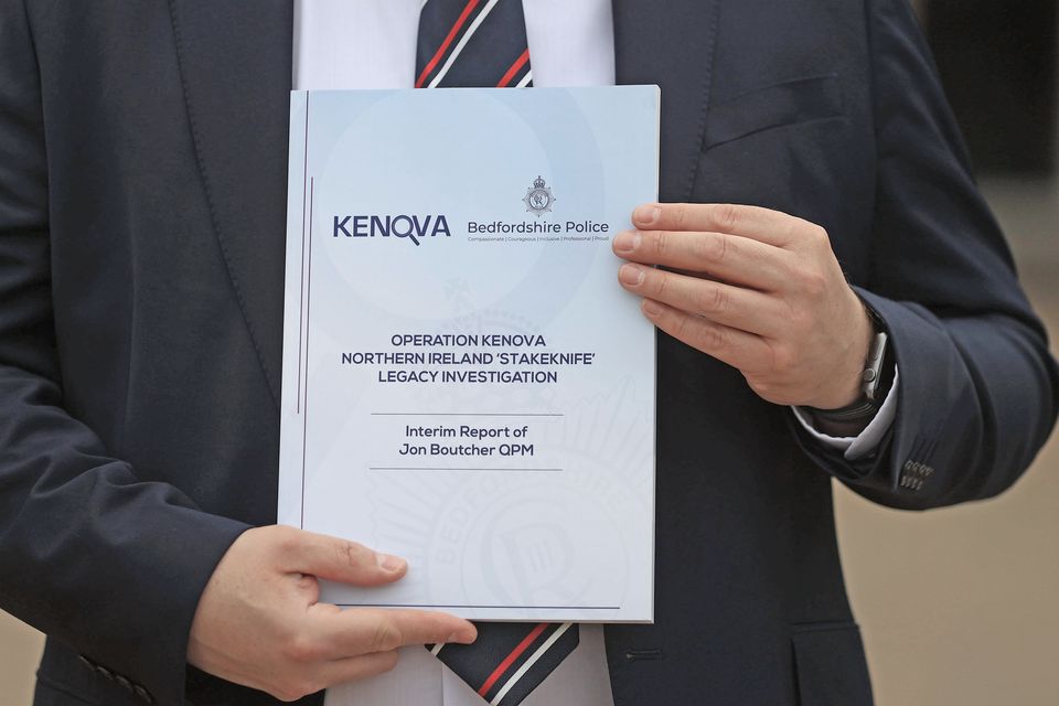 The front cover of the Operation Kenova Interim Report (Liam McBUrney/PA)