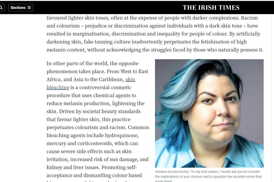 The AI-generated byline photo of ‘quintessential woke journalist’ created by prompt words ‘overweight, blue hair and smug expression’