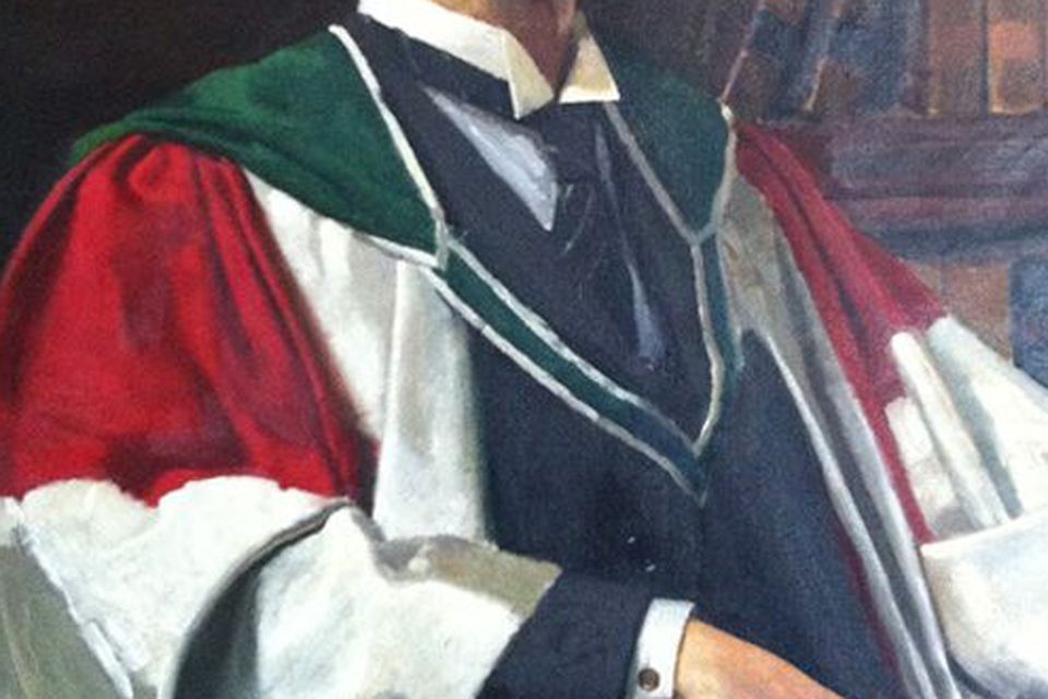 A painting of Eoin MacNeill which hands on the walls in UCD.