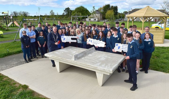 Wexford students add value to their community as gazebo, table tennis and solar lighting installed in local park
