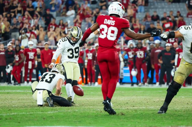 WATCH: Charlie Smyth kicks 65-yarder for New Orleans Saints as he competes for starting NFL spot