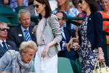 thumbnail: LONDON, ENGLAND - JULY 11:  Michelle Dockery attends day twelve of the Wimbledon Lawn Tennis Championships at the All England Lawn Tennis and Croquet Club on July 11, 2015 in London, England.  (Photo by Julian Finney/Getty Images)