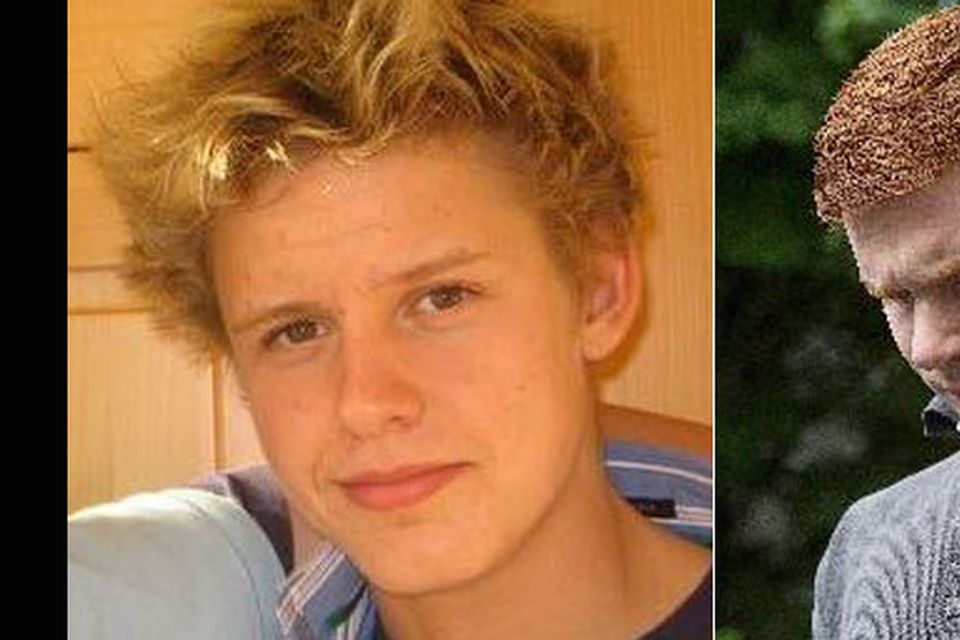 Matthew Sheridan (left) who was burnt in the assault and (right) Brian Keane