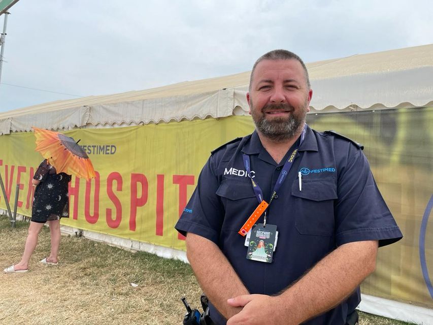 Medical commander David Rock said there was a huge reduction in drug and substance-related incidents at this year’s Isle of Wight Festival (Sarah Ping/PA)