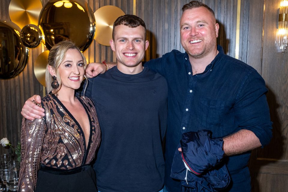 Kylie Maher, Jack Ryan and Mark Curran at Strictly Come Dancing for Tiglin, at the Parkview Hotel, Newtownmountkennedy.