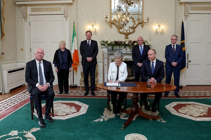 Senan Molony: President Catherine Connolly has it both ways as she signs International Protection Act 2026 into law