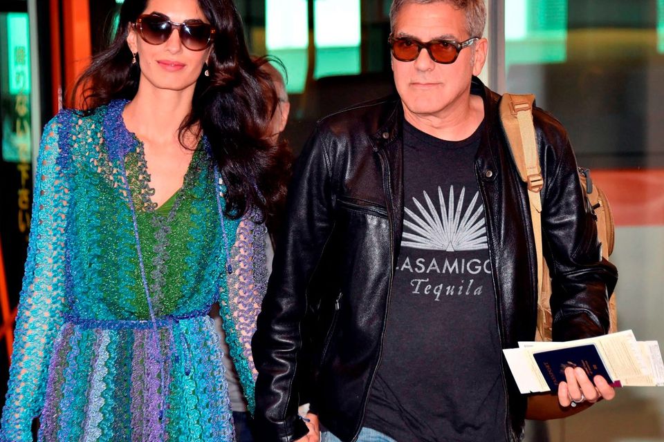 960px x 640px - George and Amal Clooney do low-key cool as they touch down in Tokyo |  Independent.ie